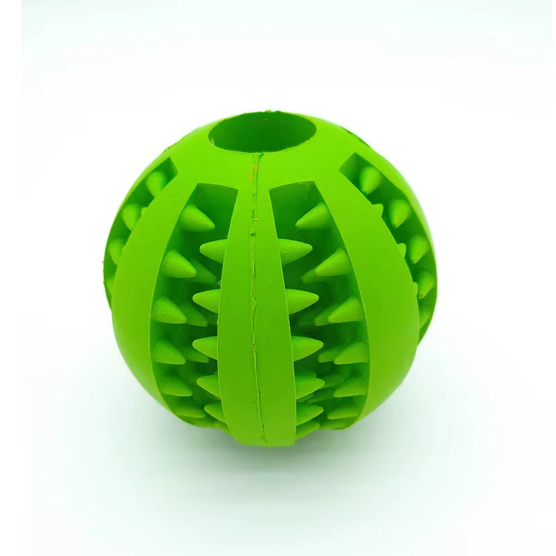 Interactive Suction Cup TPR Ball Dog Toy with Molar Bite and Elastic Ropes for Dental Care and Chewing Activities