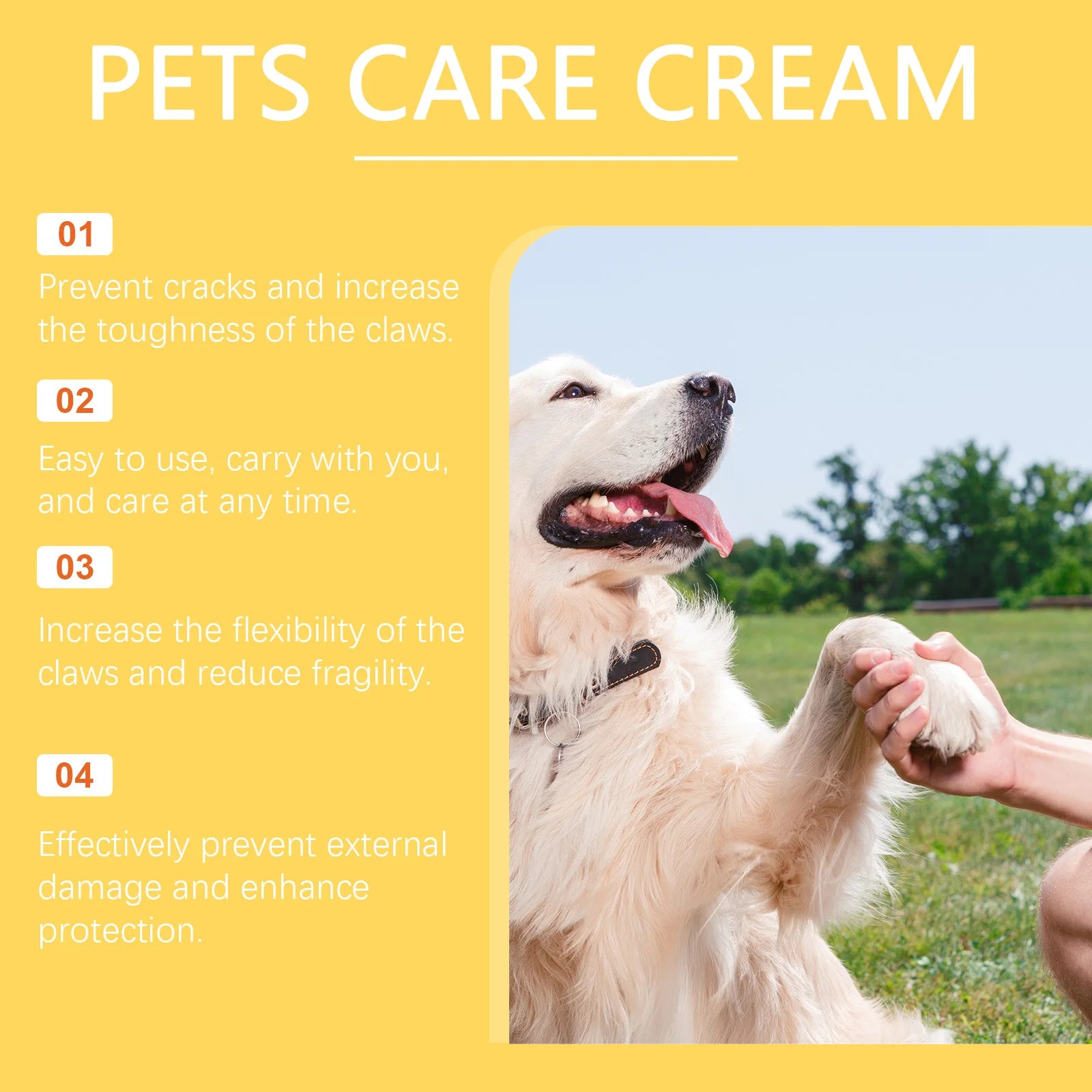 YEGBONG Pet Paw Balm Stick - Gentle Moisturizing and Nourishing Care for Dogs and Cats with Dry, Cracked Pads - Vet Recommended for All Seasons