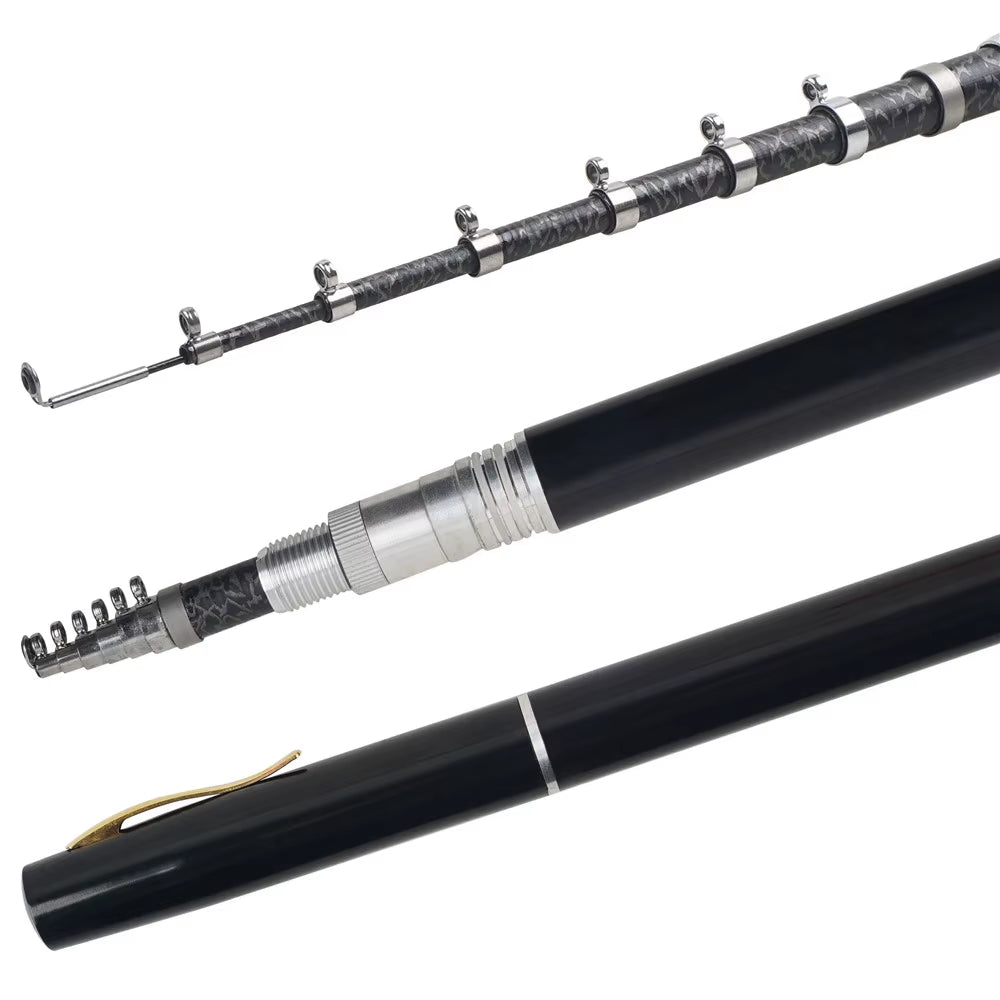 1M/1.6M Portable Pocket Telescopic Mini Pen Fishing Rod Pole Ice Fishing Rod Foldable Small Fishing Rod for Fishing Gear