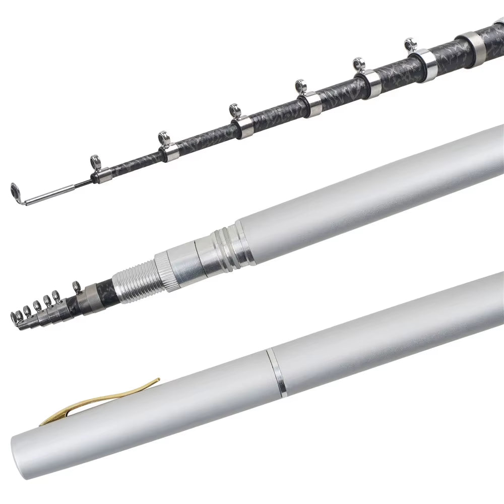1M/1.6M Portable Pocket Telescopic Mini Pen Fishing Rod Pole Ice Fishing Rod Foldable Small Fishing Rod for Fishing Gear